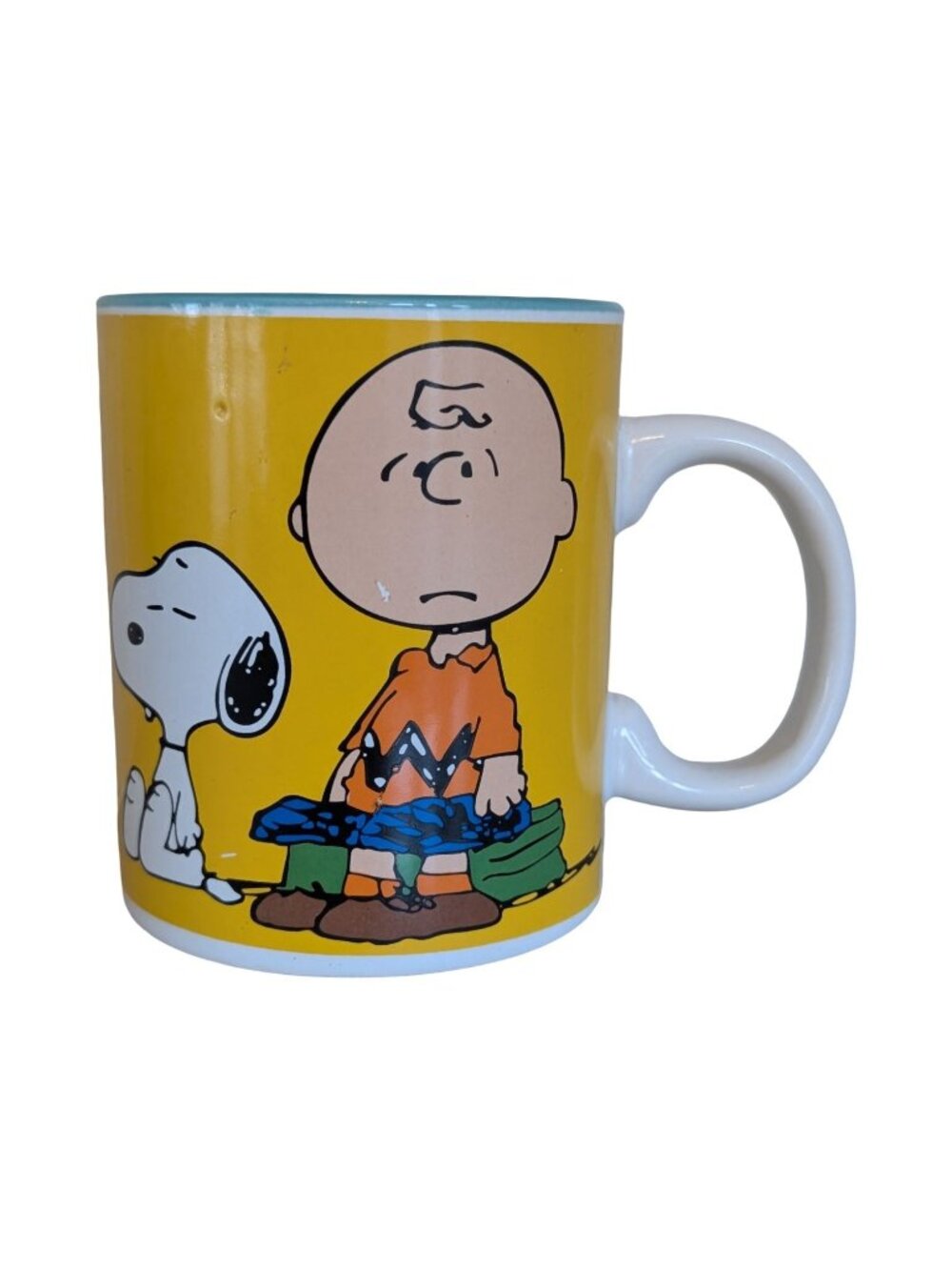 Vintage ⁠Gibson Overseas Peanuts Ceramic Coffee Mug Charlie Brown and Snoopy